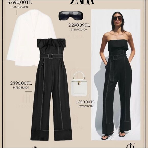 Sunglasses ZARA 50TH ANNIVERSARY Shield SUNGLASSES BLACK Nwt - Picture 7 of 12